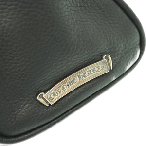 美品 クロムハーツ クロスパッチ CHプラス ワンショルダーバッグ レザー/シルバー925 ブラック 黒 1628【中古】CHROME HEARTS