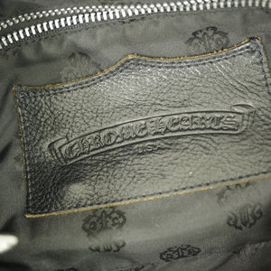 美品 クロムハーツ クロスパッチ CHプラス ワンショルダーバッグ レザー/シルバー925 ブラック 黒 1628【中古】CHROME HEARTS