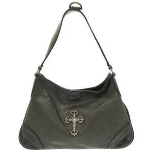 クロムハーツ GOOCH フィリグリークロス セミショルダーバッグ レザー/シルバー925 ブラック 黒 1629【中古】CHROME HEARTS