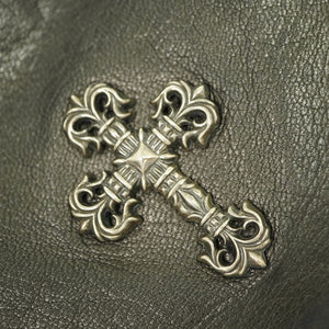 クロムハーツ GOOCH フィリグリークロス セミショルダーバッグ レザー/シルバー925 ブラック 黒 1629【中古】CHROME HEARTS