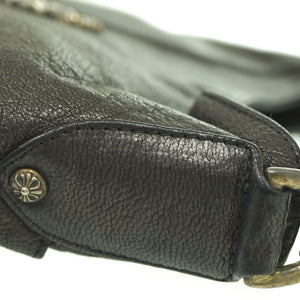 クロムハーツ GOOCH フィリグリークロス セミショルダーバッグ レザー/シルバー925 ブラック 黒 1629【中古】CHROME HEARTS