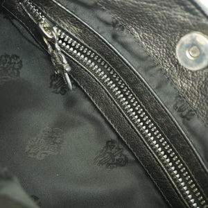 クロムハーツ GOOCH フィリグリークロス セミショルダーバッグ レザー/シルバー925 ブラック 黒 1629【中古】CHROME HEARTS