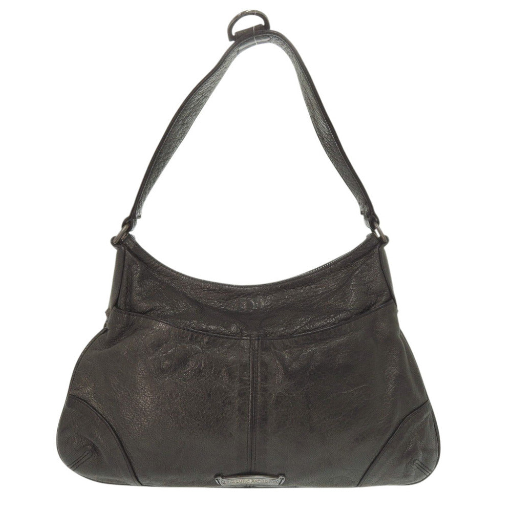 クロムハーツ GOOCH フィリグリークロス セミショルダーバッグ レザー シルバー925 ブラック 黒 1629【中古】CHROME HEARTS