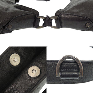 クロムハーツ GOOCH フィリグリークロス セミショルダーバッグ レザー シルバー925 ブラック 黒 1629【中古】CHROME HEARTS