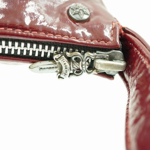 美品 クロムハーツ スターボール パテント ショルダーバッグ パテントレザー/シルバー925 ワインレッド 1630【中古】CHROME HEARTS