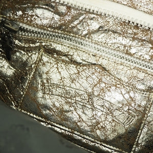 美品 クロムハーツ フラット バッグ BSフレア クラッチバッグ レザー/シルバー925 シルバー 1631【中古】CHROME HEARTS