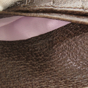 新品同様 ブルガリ ロゴマニア キャンバス ベージュ 二つ折り 札入れ 財布 1770 【中古】 BVLGARI