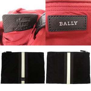 未使用品 バリー FLAIRE 06 DARKRED16 リュックサック エコバッグ ダークレッド バックパック ポーチ付き デイパック ナイロン レッド 1783【中古】BALLY