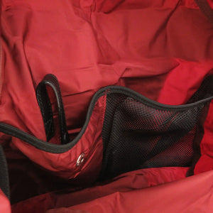 未使用品 バリー FLAIRE 06 DARKRED16 リュックサック エコバッグ ダークレッド バックパック ポーチ付き デイパック ナイロン レッド 1783【中古】BALLY