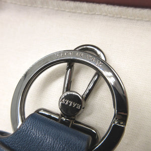 未使用 バリー FLORYAN キャンバス ブルー 青 キーリング キーホルダー 1785【中古】BALLY