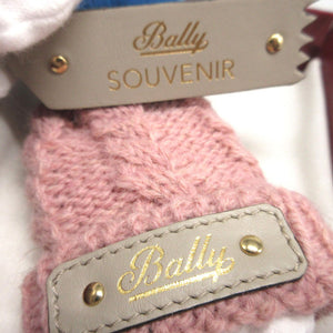 未使用 バリー ニット帽モチーフ ウール ピンク バッグチャーム キーリング キーホルダー 1786【中古】BALLY
