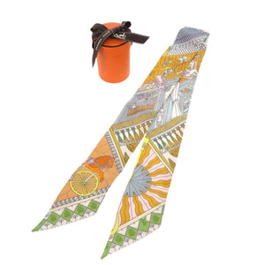 新品同様 エルメス ツイリー オブジェ ドゥ キュリオジテ シルク マルチカラー スカーフ 1798【中古】HERMES