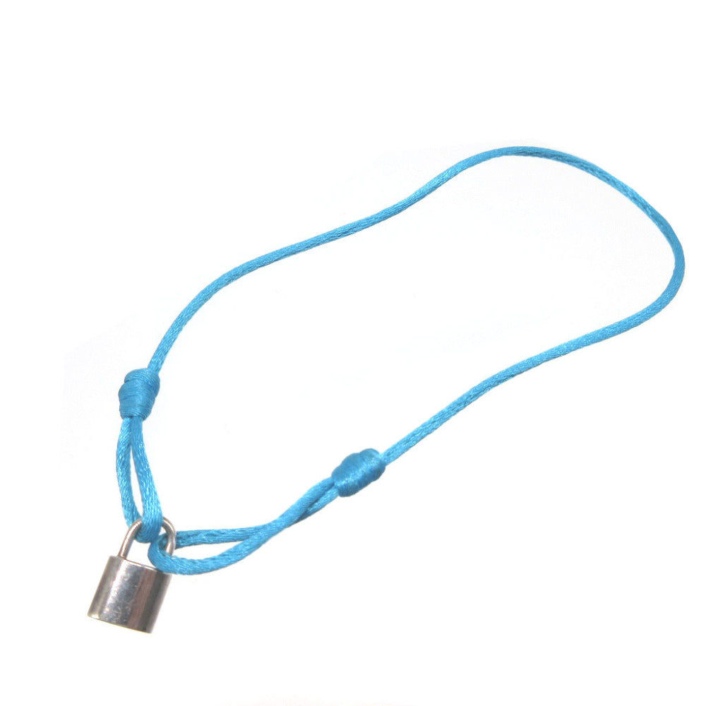 美品 ルイヴィトン ブラスレ ロックイット A07242 シルバー925 シルバー ブルー 青 コード ブレスレット 1801【中古】LOUIS VUITTON