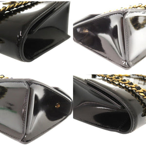 新品同様 アレキサンダーワン Alexander Wang レガシー スモールバッグ 20322R34L ハンドバッグ パテントレザー ブラック 1809【中古】