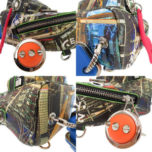 新品同様 メゾンプロマックス JAWS BOT I チェーンショルダーバッグ ミニポシェット PVC マルチカラー 1821【中古】MAISON PROMAX