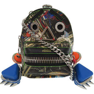 新品同様 メゾンプロマックス JAWS BOT I チェーンショルダーバッグ ミニポシェット PVC マルチカラー 1821【中古】MAISON PROMAX