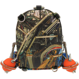 新品同様 メゾンプロマックス JAWS BOT I チェーンショルダーバッグ ミニポシェット PVC マルチカラー 1821【中古】MAISON PROMAX