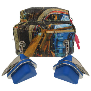 新品同様 メゾンプロマックス JAWS BOT I チェーンショルダーバッグ ミニポシェット PVC マルチカラー 1821【中古】MAISON PROMAX