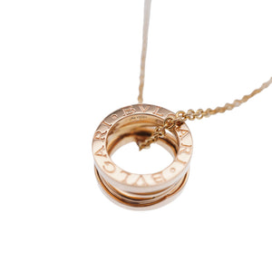 新品同様 ブルガリ B-ZERO1 デザイン レジェンド K18PG ネックレス 750 ピンクゴールド ビーゼロワン 0057【中古】BVLGARI ジュエリー