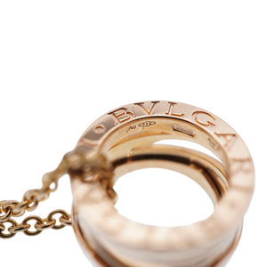 新品同様 ブルガリ B-ZERO1 デザイン レジェンド K18PG ネックレス 750 ピンクゴールド ビーゼロワン 0057【中古】BVLGARI ジュエリー