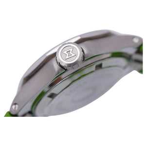 美品 エドックス デルフィン 53015 クオーツ 腕時計 SS/ラバー ブラック グリーン 黒文字盤 0059【中古】EDOX メンズ