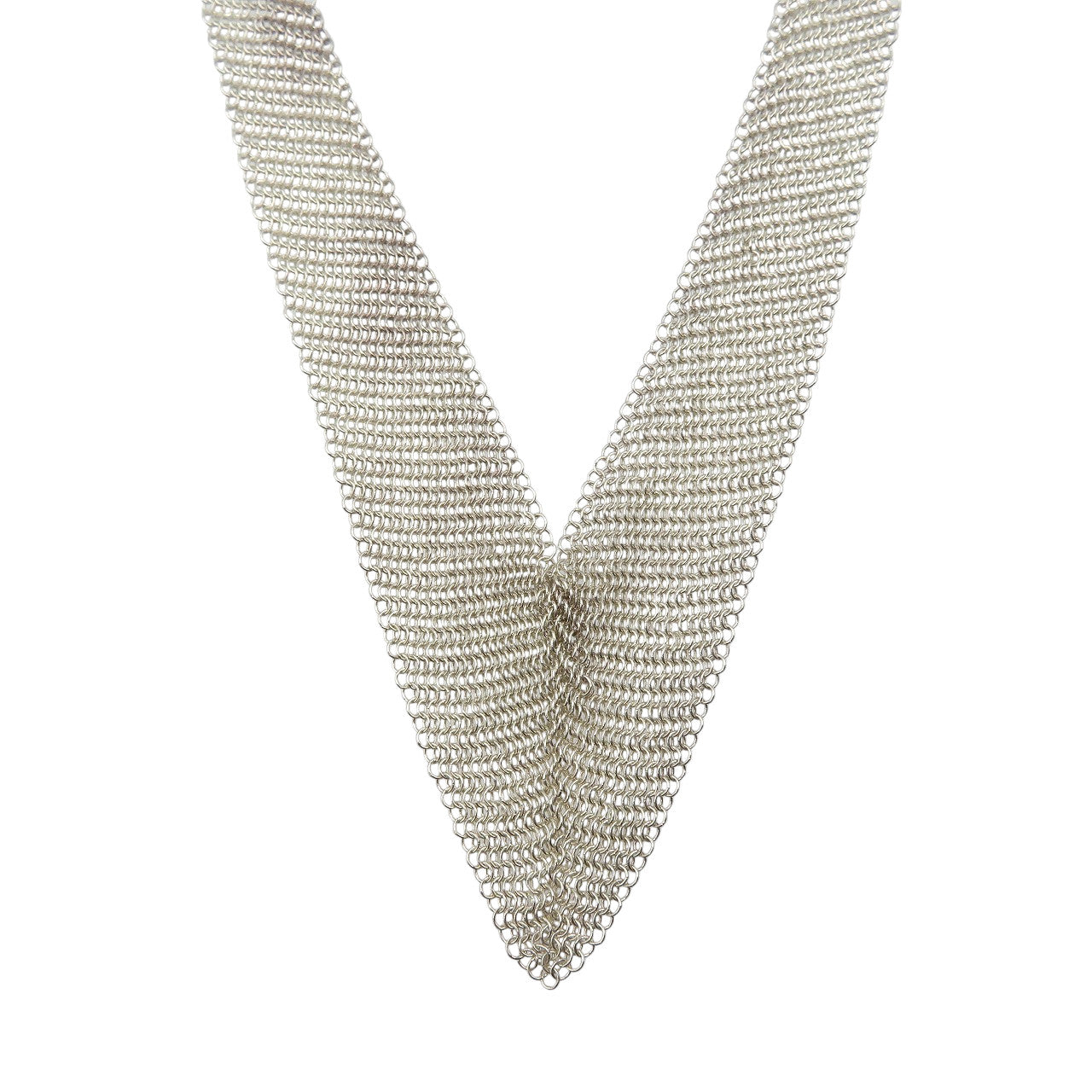 美品 ティファニー エルサ・ペレッティ メッシュ シルバー925 ネックレス 0076【中古】TIFFANY&Co.