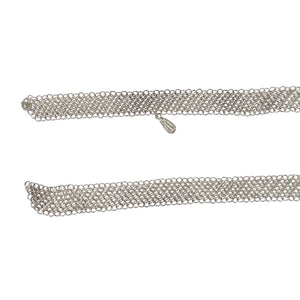 美品 ティファニー エルサ・ペレッティ メッシュ シルバー925 ネックレス 0076【中古】TIFFANY&Co.