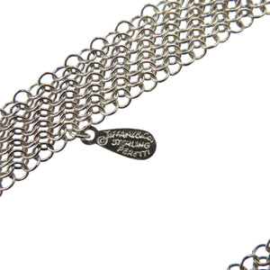 美品 ティファニー エルサ・ペレッティ メッシュ シルバー925 ネックレス 0076【中古】TIFFANY&Co.