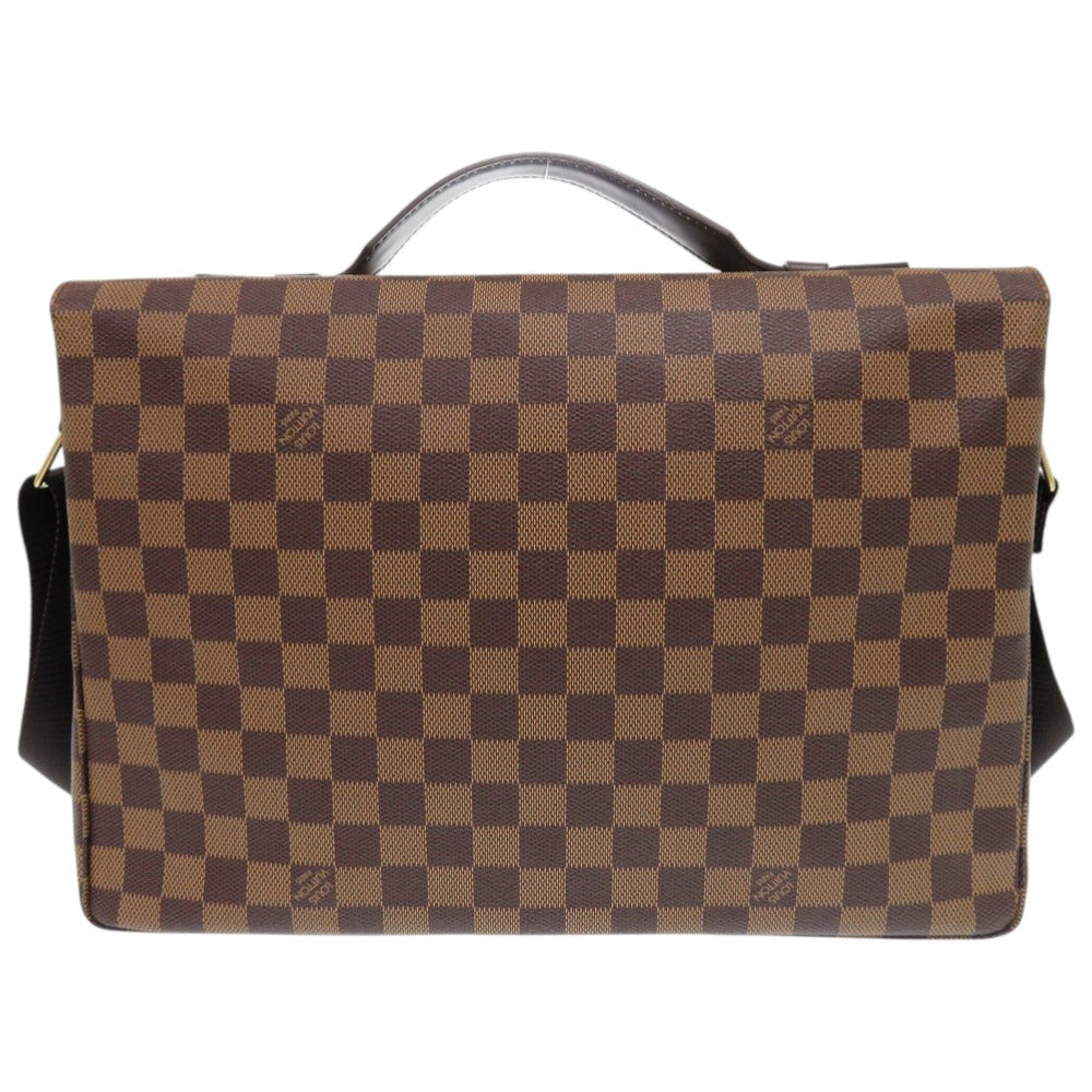 新品同様 ルイ ヴィトン ブロードウェイ ダミエ N42270 ブラウン ショルダーバッグ LV 0098【中古】LOUIS VUITTON メンズ
