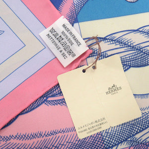新品同様 エルメス カレ90 ダブルフェイス デッラ カヴァッレリア シルク マルチカラー スカーフ 0216【中古】HERMES
