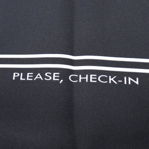 新品同様 エルメス カレ70 プリーズ チェックイン PLEASE CHECK-IN スカーフ シルク ブラック 0232【中古】HERMES