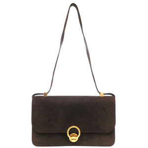 美品 エルメス リングドゥ ドブリス ブラウン ゴールド金具 〇D刻印 ヴィンテージ ショルダーバッグ 茶 0434 【中古】 HERMES