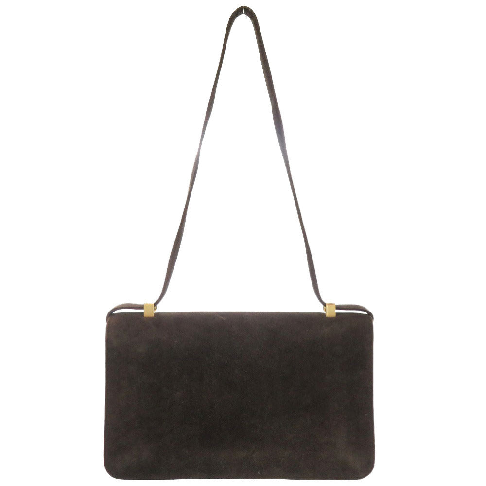 美品 エルメス リングドゥ ドブリス ブラウン ゴールド金具 〇D刻印 ヴィンテージ ショルダーバッグ 茶 0434 【中古】 HERMES