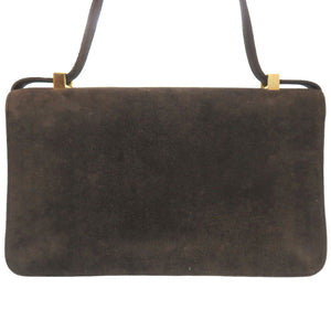 美品 エルメス リングドゥ ドブリス ブラウン ゴールド金具 〇D刻印 ヴィンテージ ショルダーバッグ 茶 0434 【中古】 HERMES