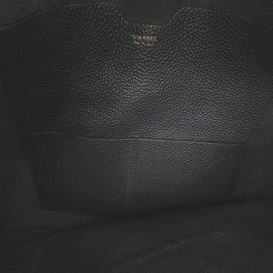 美品 トムフォード レザー ブラック ショルダーバッグ メンズ 黒 0609【中古】TOM FORD