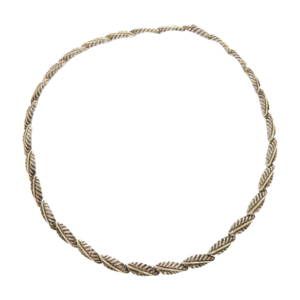 ティファニー シルバー925 K18イエローゴールド シルバー ゴールド ネックレス 0628【中古】TIFFANY&Co.