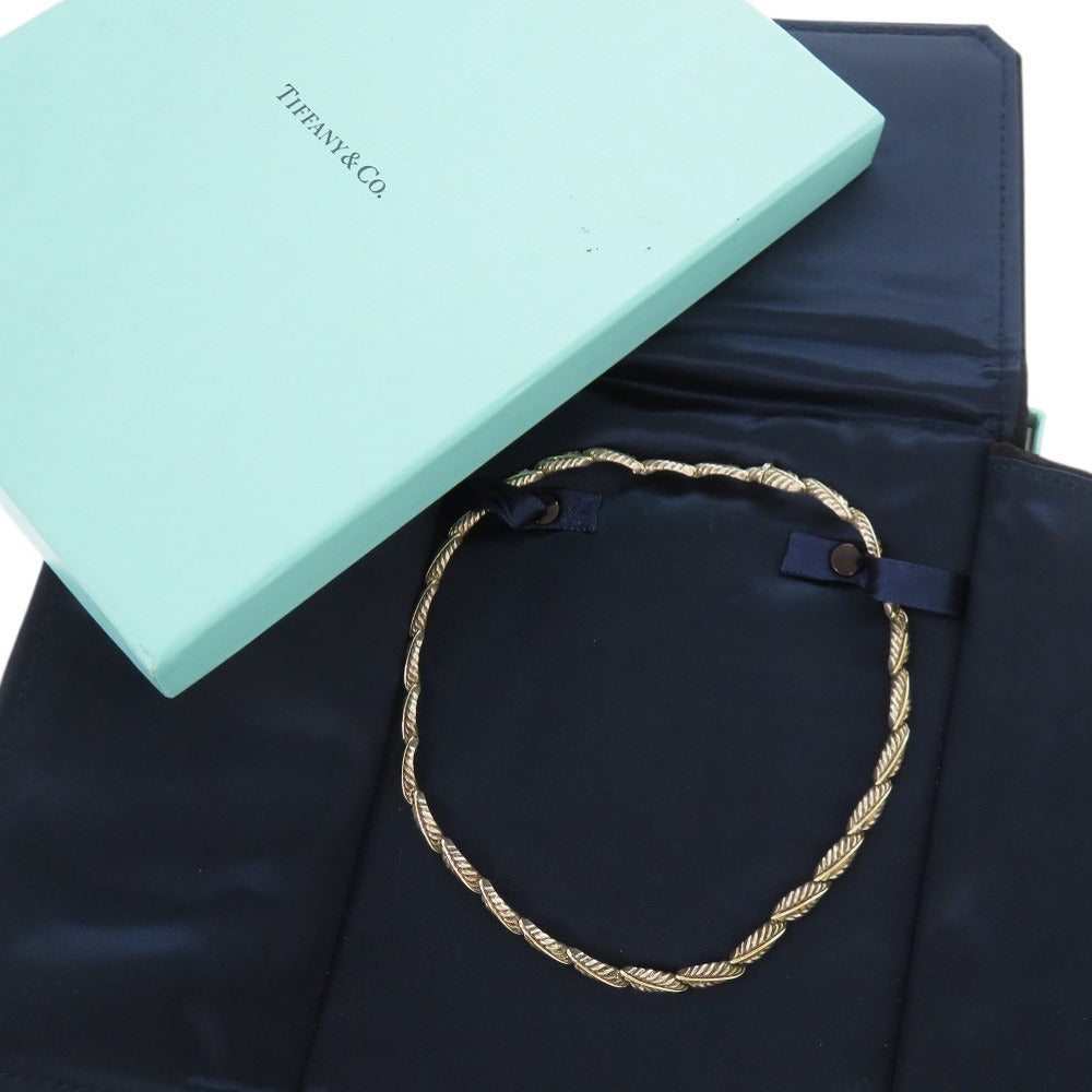 ティファニー シルバー925 K18イエローゴールド シルバー ゴールド ネックレス 0628【中古】TIFFANY&Co.