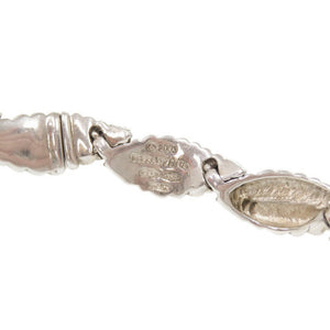 ティファニー シルバー925 K18イエローゴールド シルバー ゴールド ネックレス 0628【中古】TIFFANY&Co.