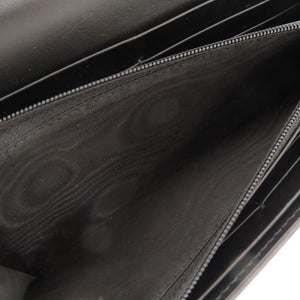 新品同様 グッチ グッチシマ GG柄 シグネチャー コンチネンタルウォレット リボン レザー ブラック 388679 長財布 財布 黒 0657 【中古】 GUCCI