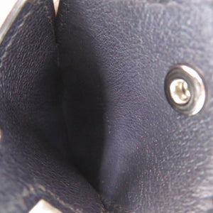 新品同様 エルメス MOTEL sunset レザー ブラック/ブルー シルバー金具 C刻印（2018年） ネームタグ 0673【中古】HERMES