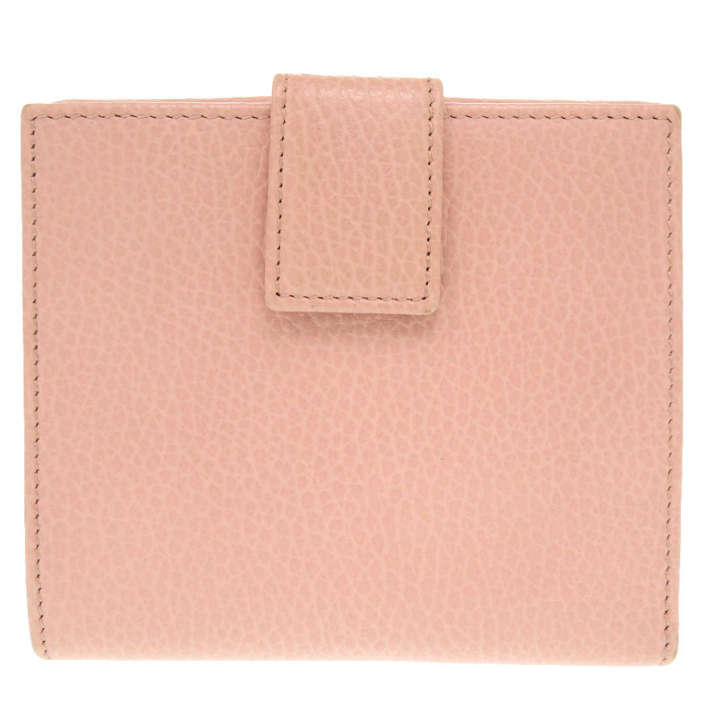 美品 グッチ GGマーモント レザー ピング 456122 二つ折り財布 0678 【中古】 GUCCI