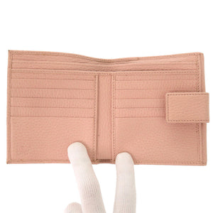 美品 グッチ GGマーモント レザー ピング 456122 二つ折り財布 0678 【中古】 GUCCI