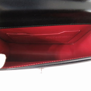 新品同様 オフホワイト Jitney 2.8 ハンドバッグ 黒 シルバー レザー OWNA092E197190771000 0816【中古】OFF-WHITE