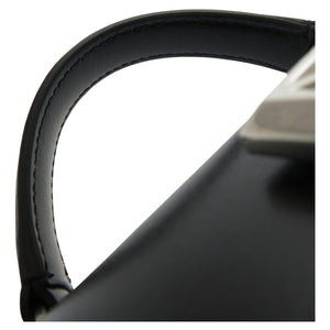 新品同様 オフホワイト Jitney 2.8 ハンドバッグ 黒 シルバー レザー OWNA092E197190771000 0816【中古】OFF-WHITE