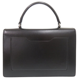 新品同様 オフホワイト Jitney 2.8 ハンドバッグ 黒 シルバー レザー OWNA092E197190771000 0816【中古】OFF-WHITE