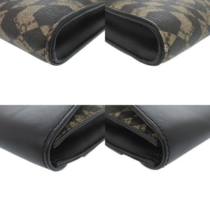 美品 グッチ カレイドスター 406725 GG PVC/レザー ベージュ クラッチバッグ 0826【中古】GUCCI