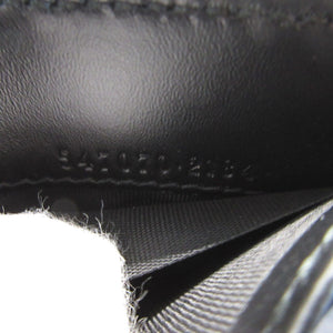 新品同様 グッチ グッチシマ 547070 レザー ブラック 黒 コンパクトウォレット 3つ折り財布 財布 0837【中古】GUCCI