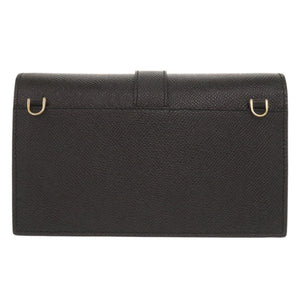 美品 サルヴァトーレフェラガモ ガンチーニ レザー ブラック ショルダーバッグ 黒 0840【中古】Salvatore Ferragamo