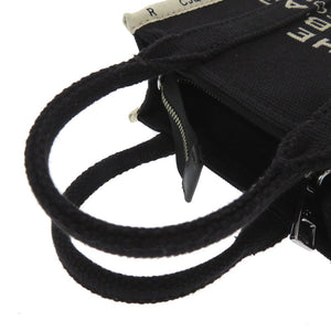 未使用 マークジェイコブス THE JACQUARD PHONE TOTE BAG コットン/ポリエステル ブラック トートバッグ  0872【中古】MARC JACOBS