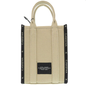 未使用 マークジェイコブス THE JACQUARD PHONE TOTE BAG コットン/ポリエステル ベージュ トートバッグ 0873【中古】MARC JACOBS